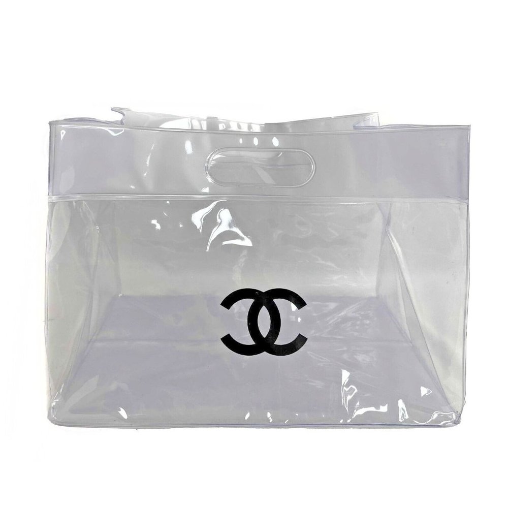 Chanel PVC Shopping Clear CC Tote RARE